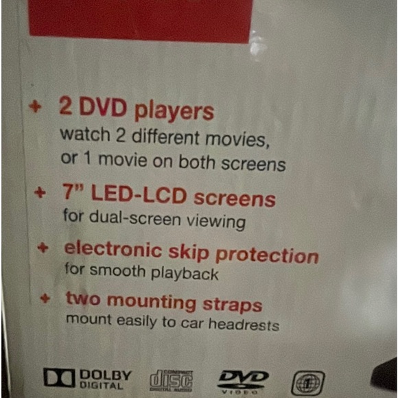 Twin mobile 7” DVD players - Picture 3 of 5